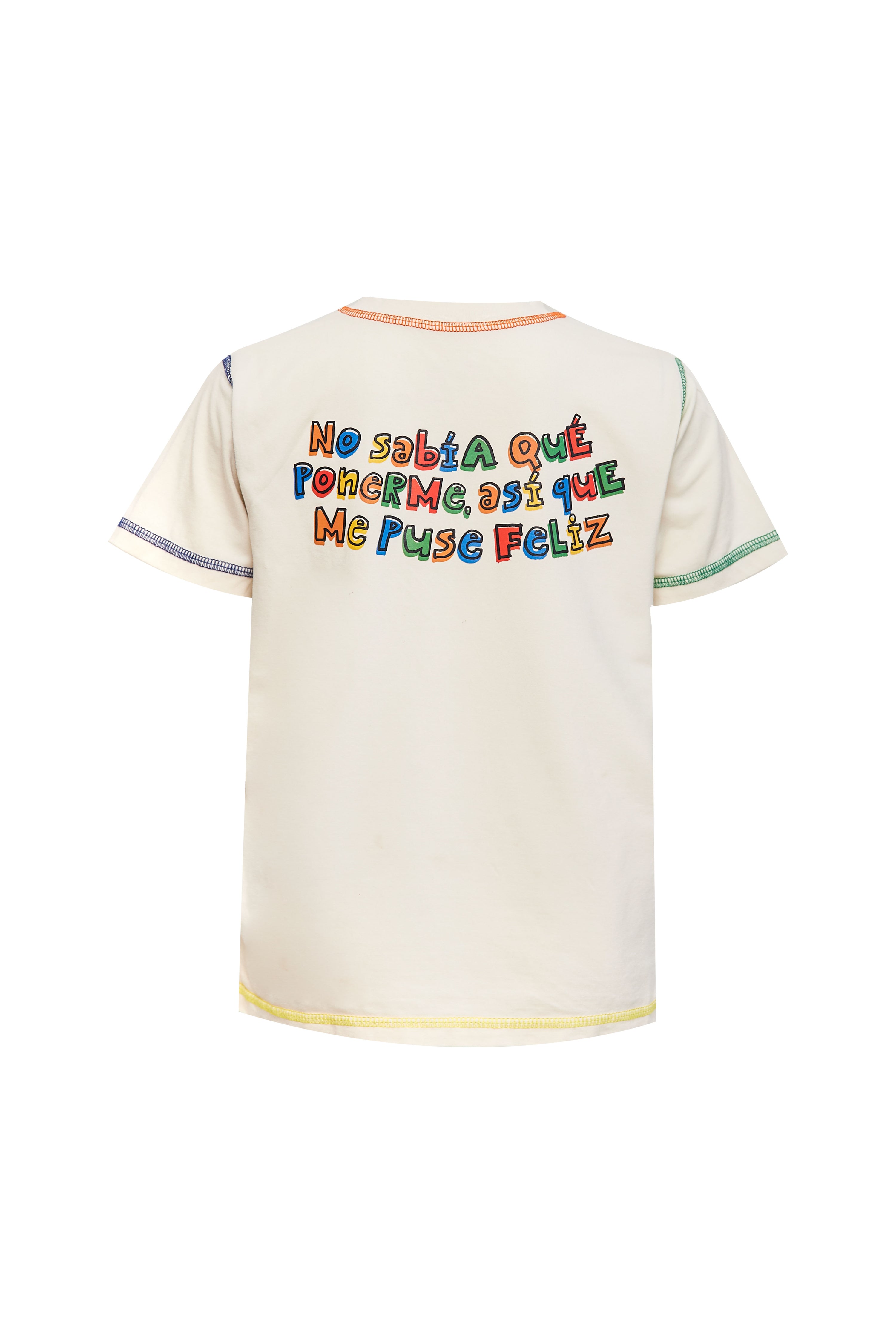 Camiseta Me Puse Feliz Adultos
