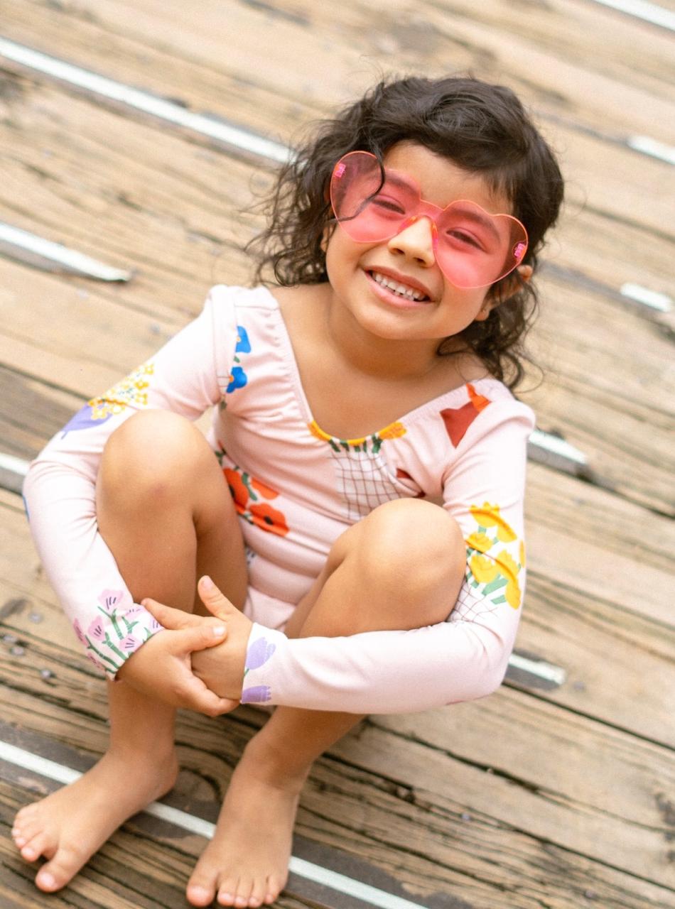Vestido de Baño Manga Larga Materas Rosa