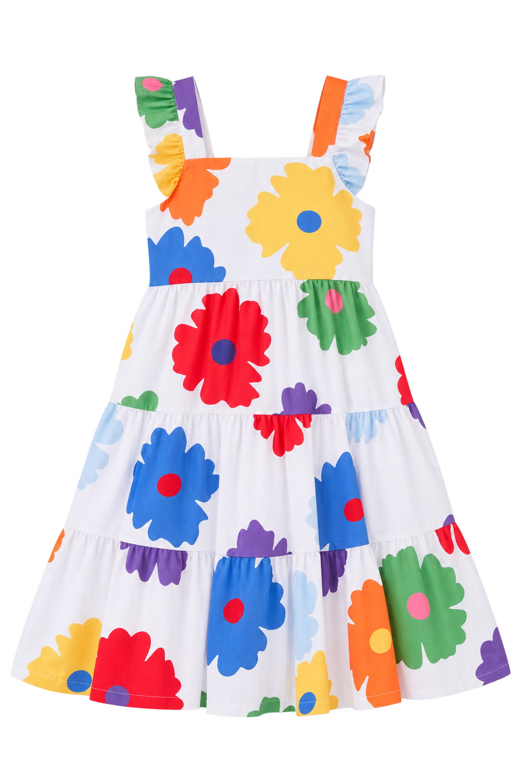 Vestido Arcoiris Flores de Colores