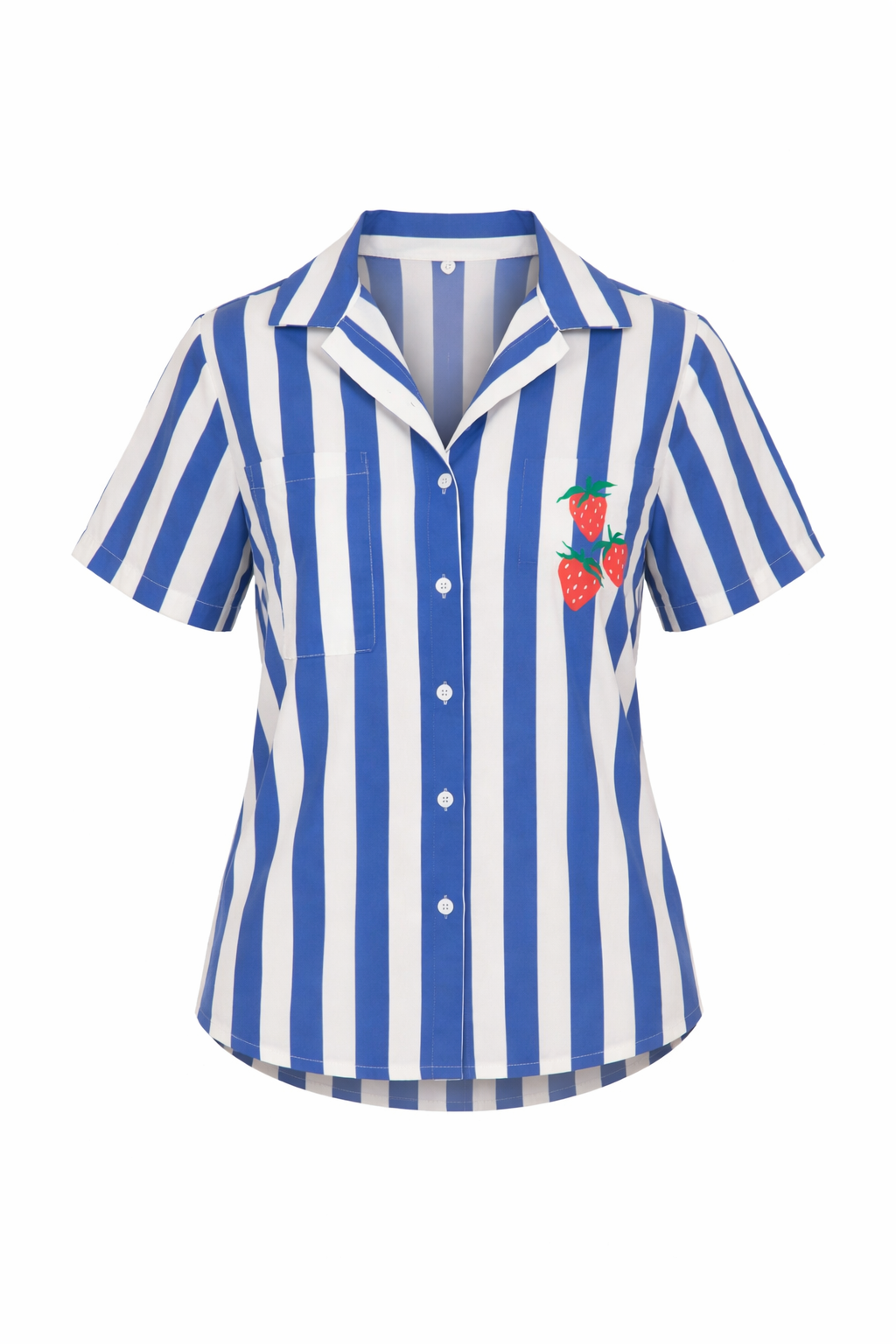 Camisera Fresas Rayadas Adulto