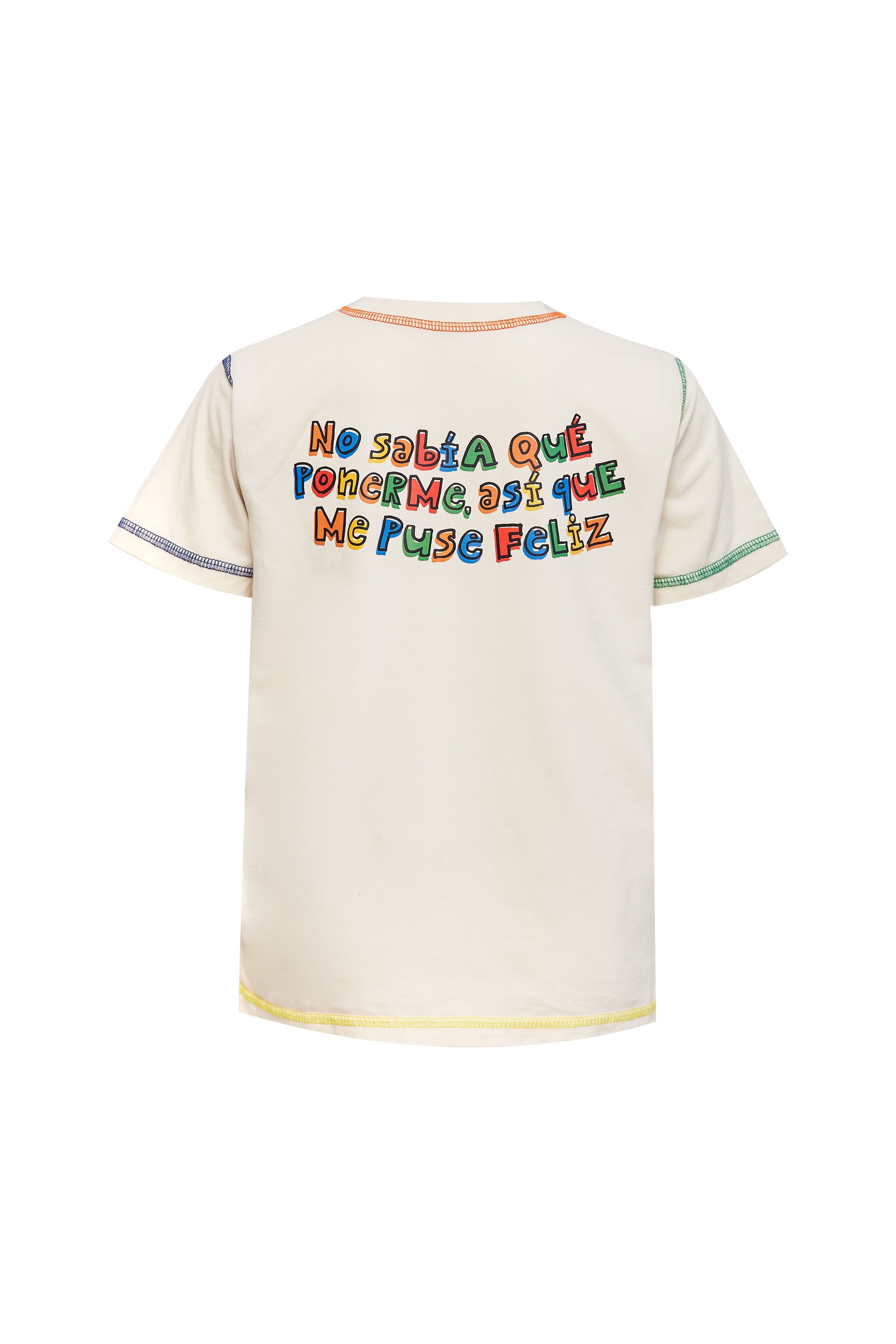 Camiseta Me Puse Feliz Adultos