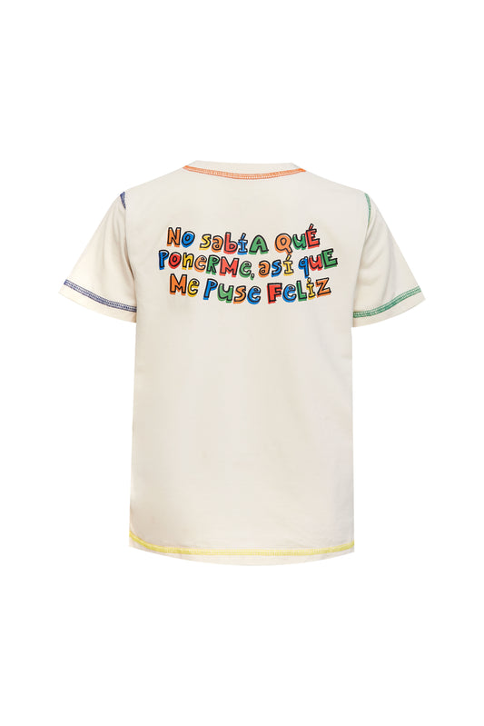 Camiseta Me Puse Feliz Adultos