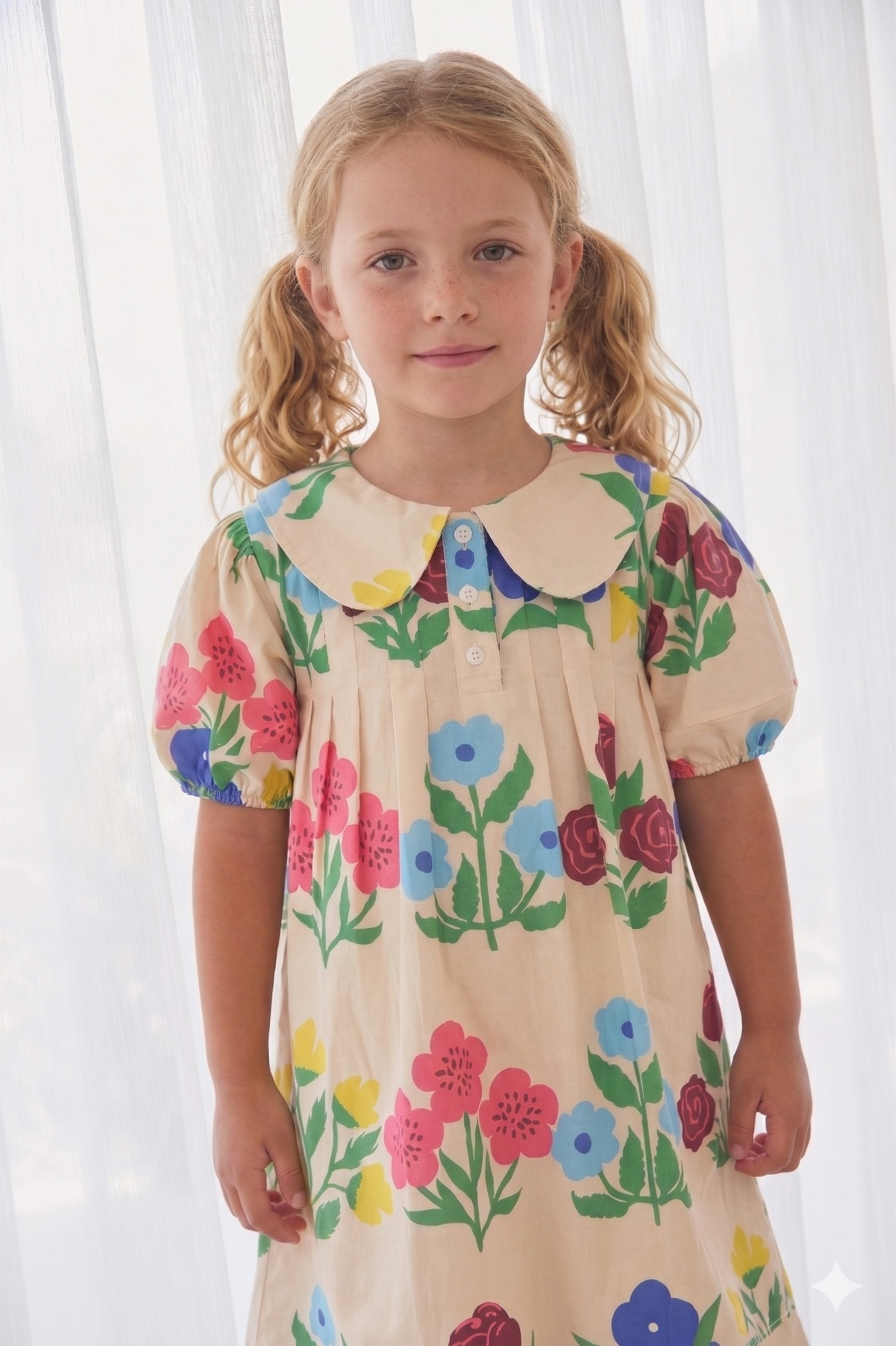 Vestido Puff Florecido
