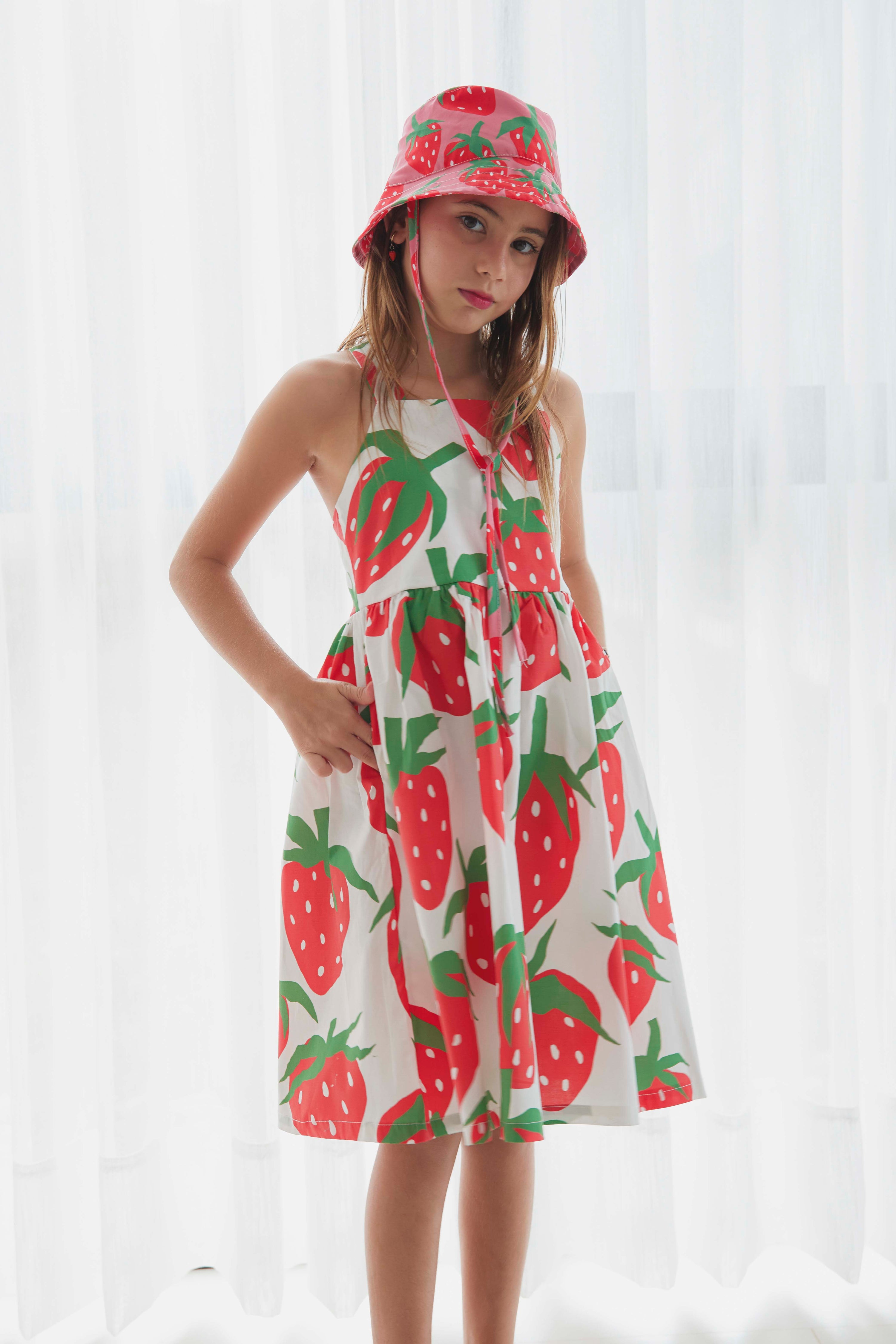 Vestido Arcoiris De Fresas