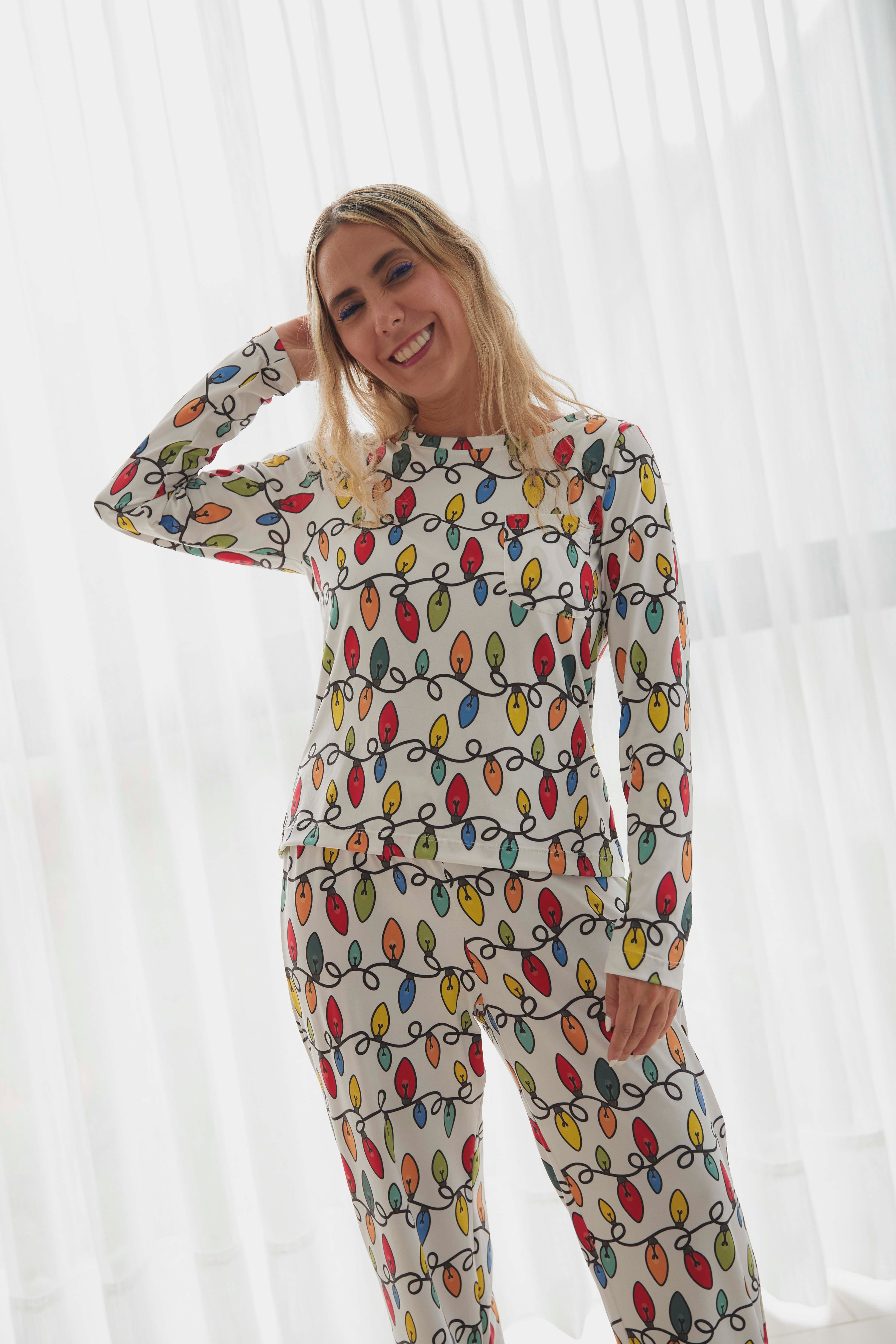 Pijama Luces Coloridas Adultos