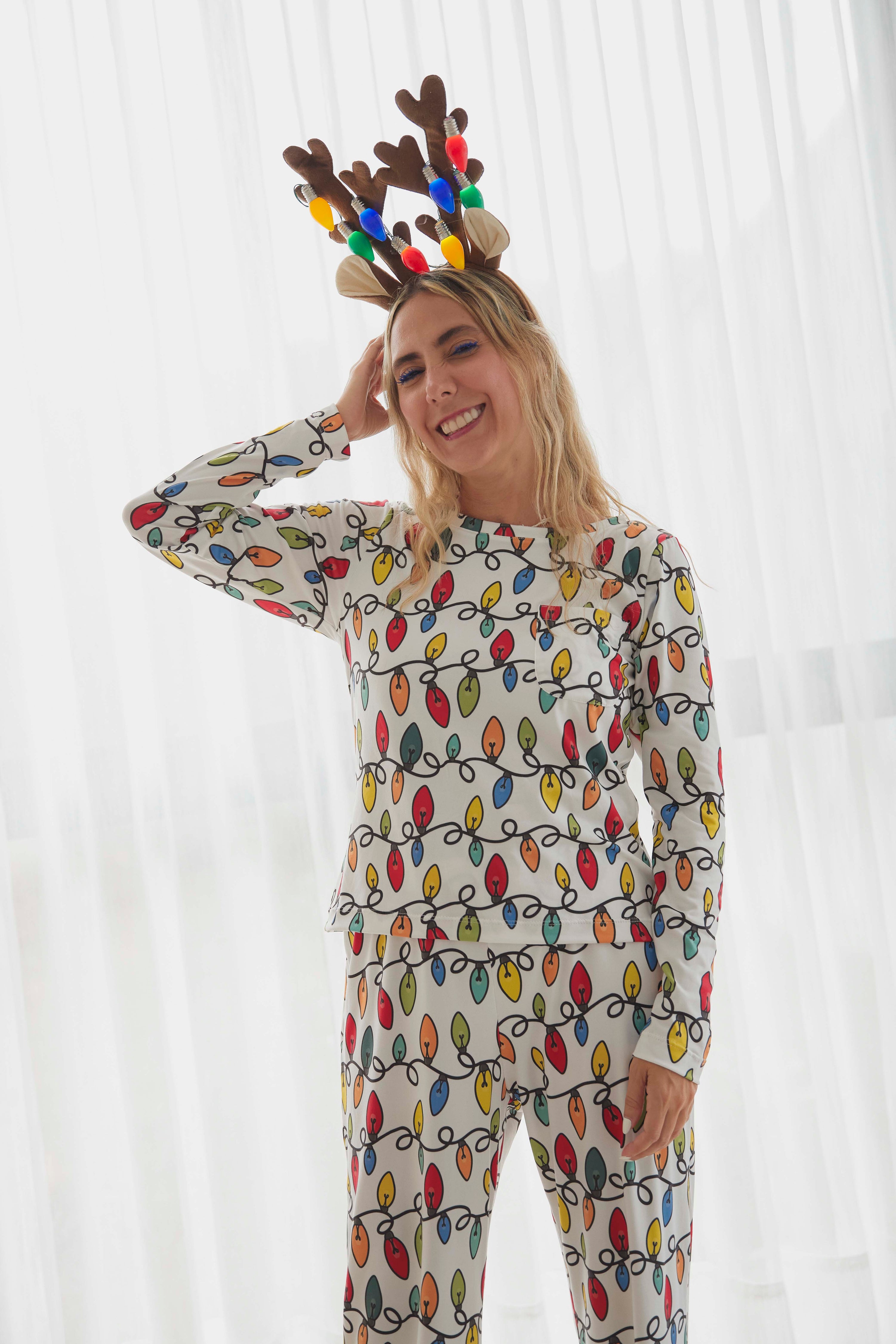 Pijama Luces Coloridas Adultos