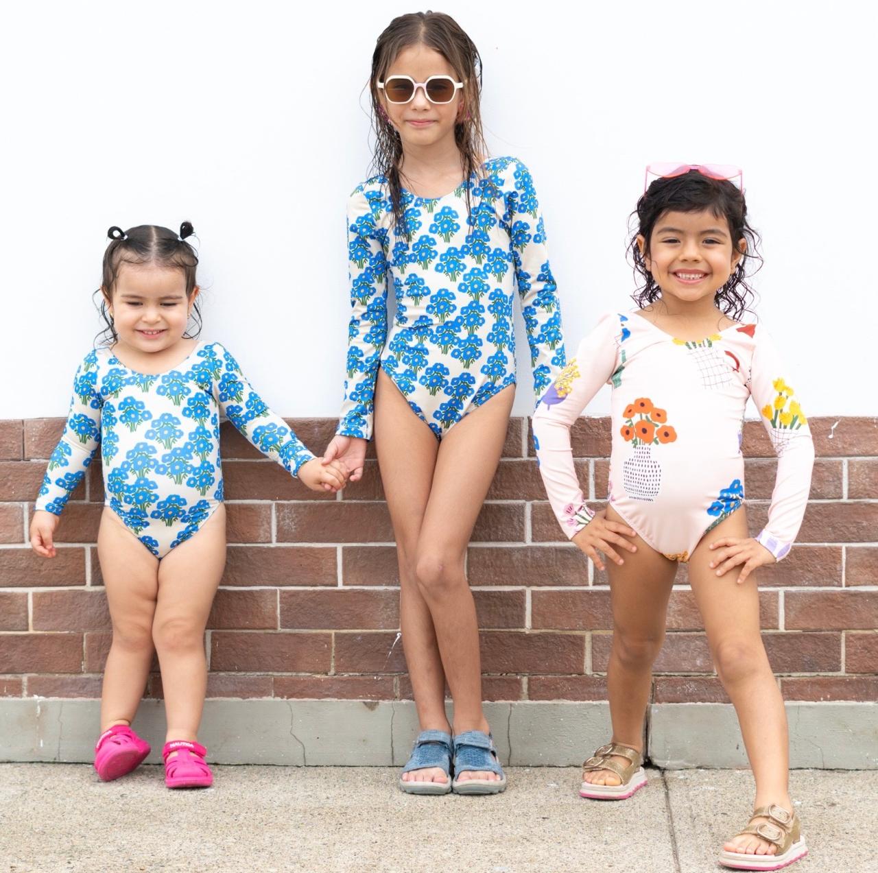 Vestido de Baño Manga Larga Materas Rosa